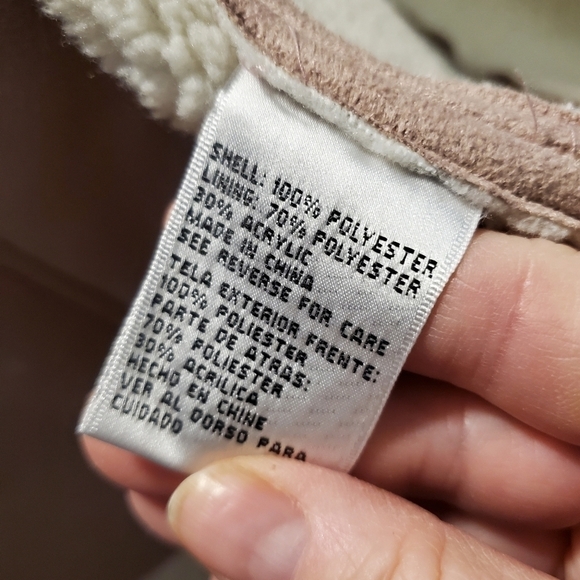 Talbots Powder Pink Suede Like Look Vest Size Large - Picture 4 of 9